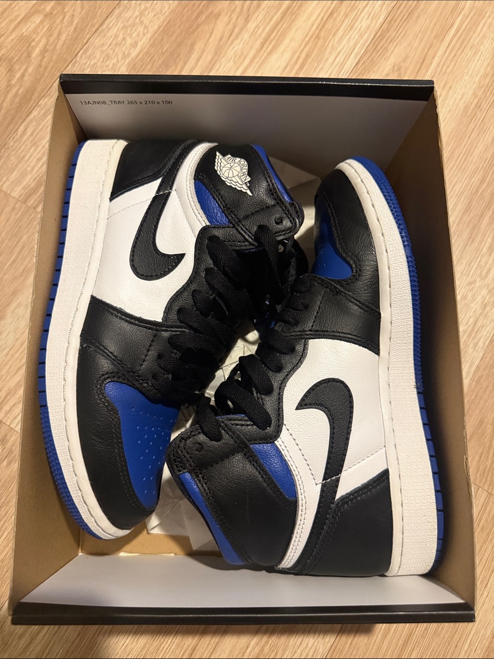 Nike Air Jordan 1 Mid Black/White/Royal Blue